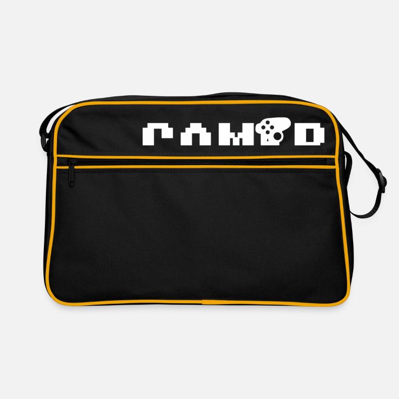 gamer - Sac Retro - noir/or
