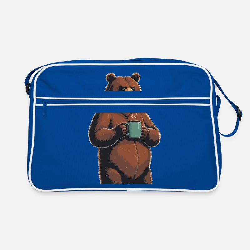 Grimmiger Bär Kaffeetasse Bären Kaffee Müde Retro Tasche