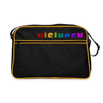 Regnbågsskylten - Retro Bag - black/gold - Front