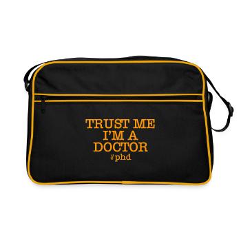 Croyez-moi, je suis un docteur docteur - Sac Retro - noir/or - Devant