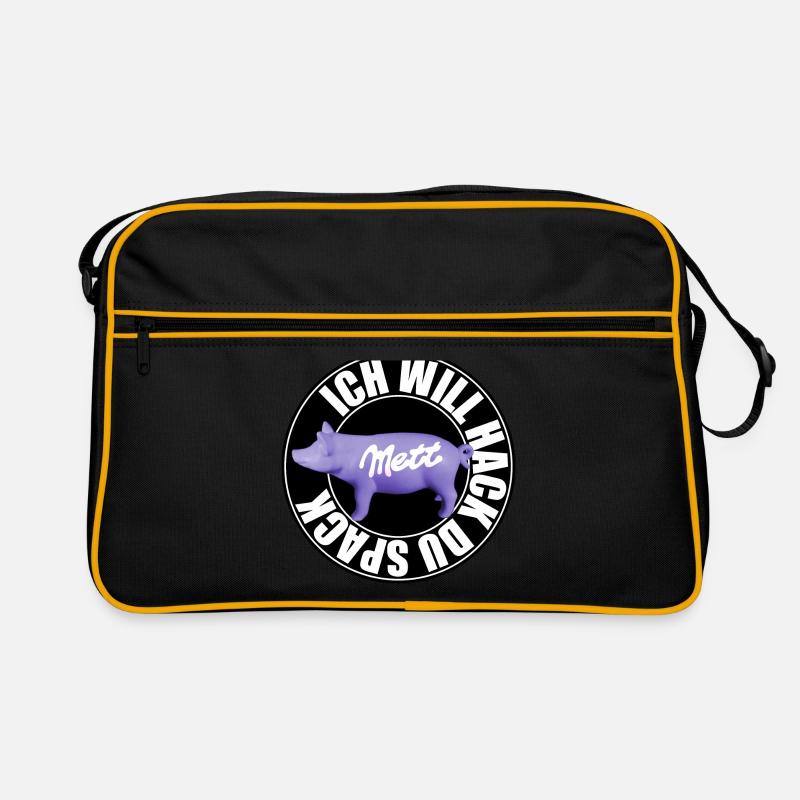 Ich will Hack du Spack Retro Tasche