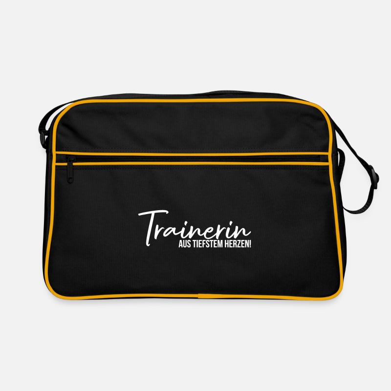 Trainerin aus tiefstem Herzen Trainer Geschenk Retro Tasche