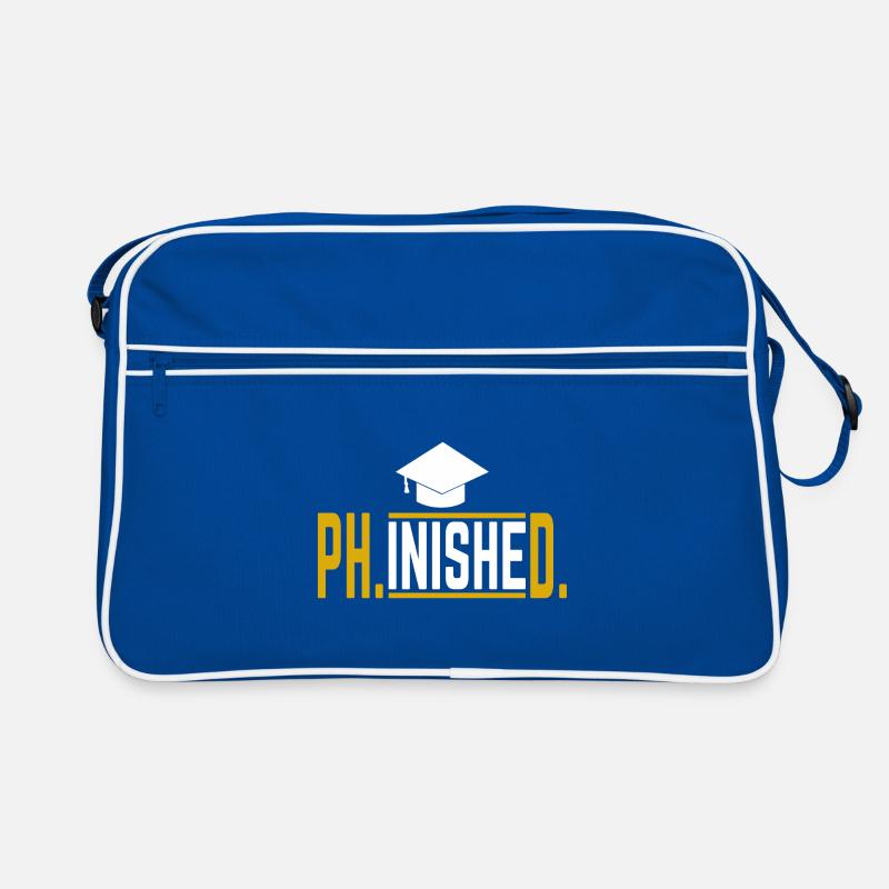 Phinished Phd Doktor Abschluss Geschenk 1 Retro Tasche