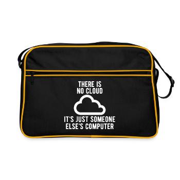 It`s just someone else`s Computer Admin gift - Retro Bag - black/gold - Front