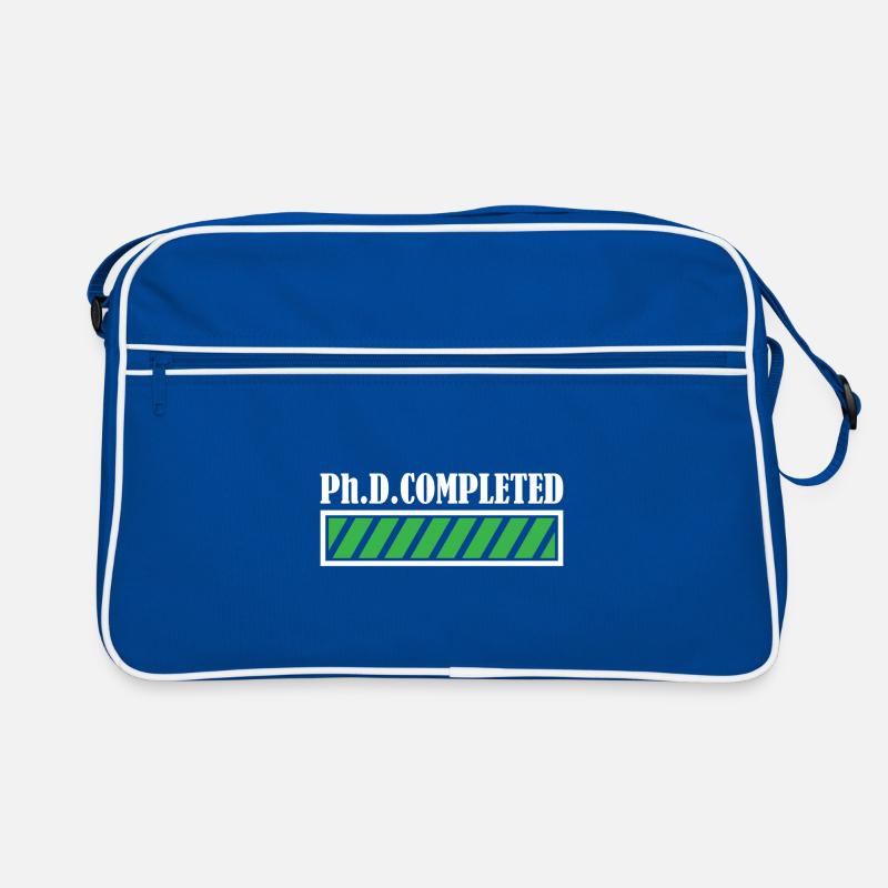Phd Completed Doktor Abschluss Geschenk Retro Tasche