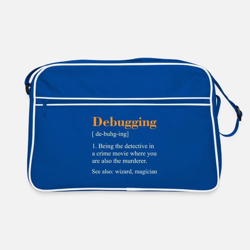 Debugging see also wizard magician Geschenk Nerd Retro Tasche