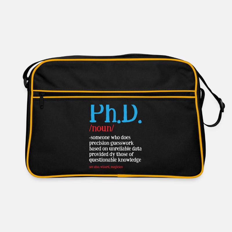 Phd Doctorate Degree Degree Saying Retro Bag
