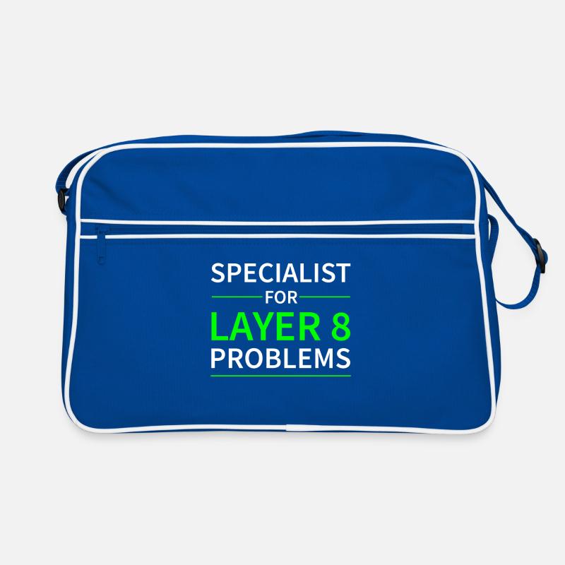 Specialist for layer 8 problems Geschenk Code Retro Tasche