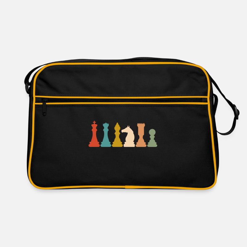 Échiquier pièce d'échecs joueur d'échecs échec et mat Sac Retro