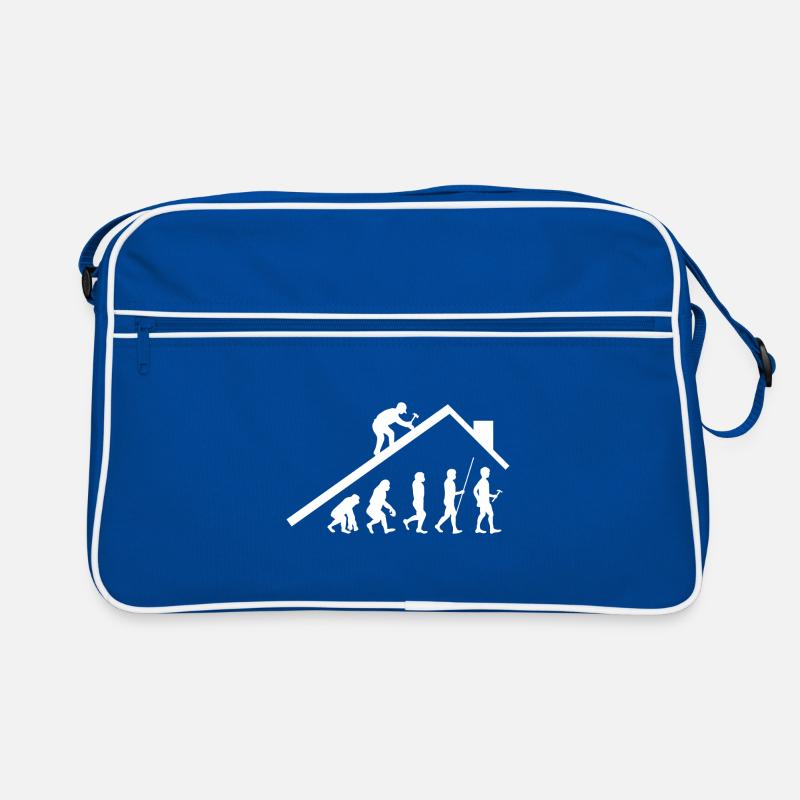 Evolution Art Zimmerer Dachdecker Geschenk Retro Tasche