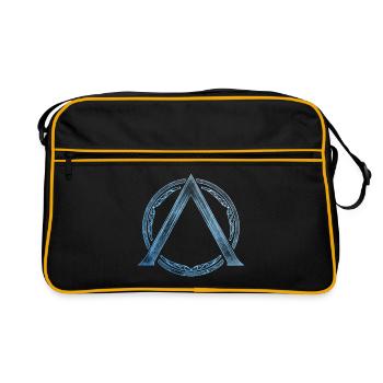 Sparta Lambda icon blue ice - Retro Bag - black/gold - Front