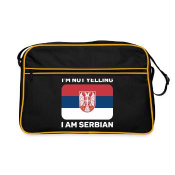 I’m not yelling I au Serbian Yougoslavie Balkans - Sac Retro - noir/or - Devant