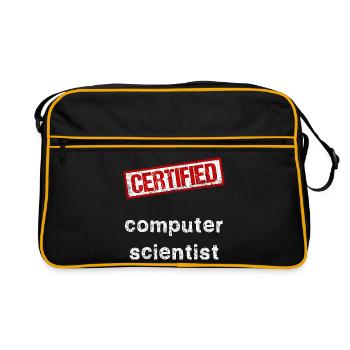 Computer scientist - Retro Bag - black/gold - Front