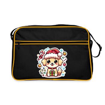 Santa Paws - Retro Bag - black/gold - Front