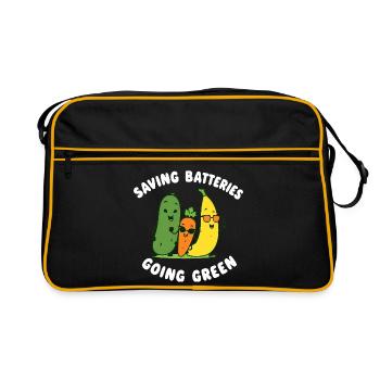 Save batteries Become environmentally friendly Cheeky Fr - Retro Bag - black/gold - Front