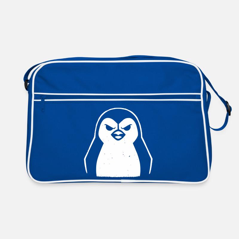 pinguin stencil grunge minimalistisch-vector Linux Retro Tasche