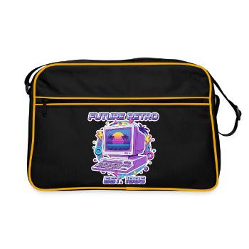 Future Retro 1985 – Vintage Computer Design - Retro Bag - black/gold - Front