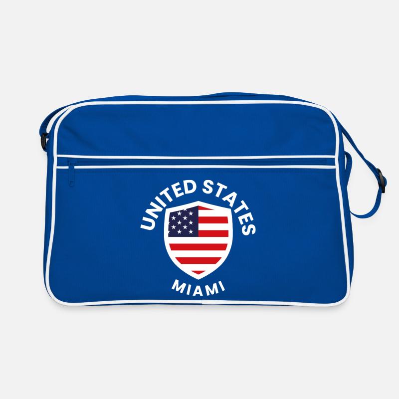 Miami Flag Shield Retro Bag