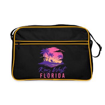 Key West Florida Spring Break Retro Cruise Outfit - Retro Bag - black/gold - Front