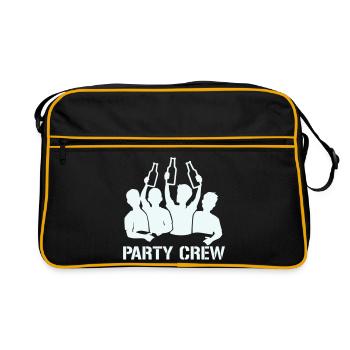 Bottle Raise Party Crew - Retro Bag - black/gold - Front