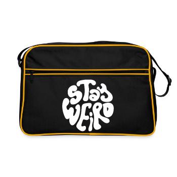 Stay Weird - Retro Bag - black/gold - Front