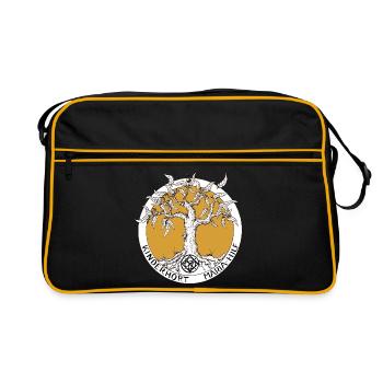 Kinderhort  - Retro Tasche - Schwarz/Gold - Vorne