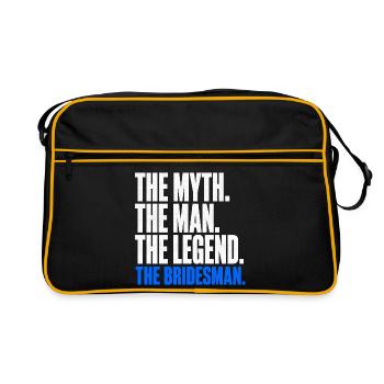 The Myth The Man The Legend The Bridesman - Retro Bag - black/gold - Front
