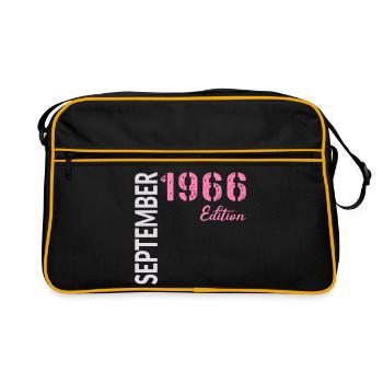 60th birthday, September 1966 - Retro Bag - black/gold - Front