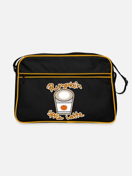 Pumpkin Spice Latte - Retro Tasche - Schwarz/Gold