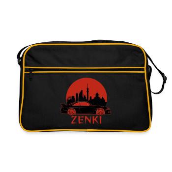 Zenki Gift JDM Motorsport Japan Car Gift - Retro Bag - black/gold - Front