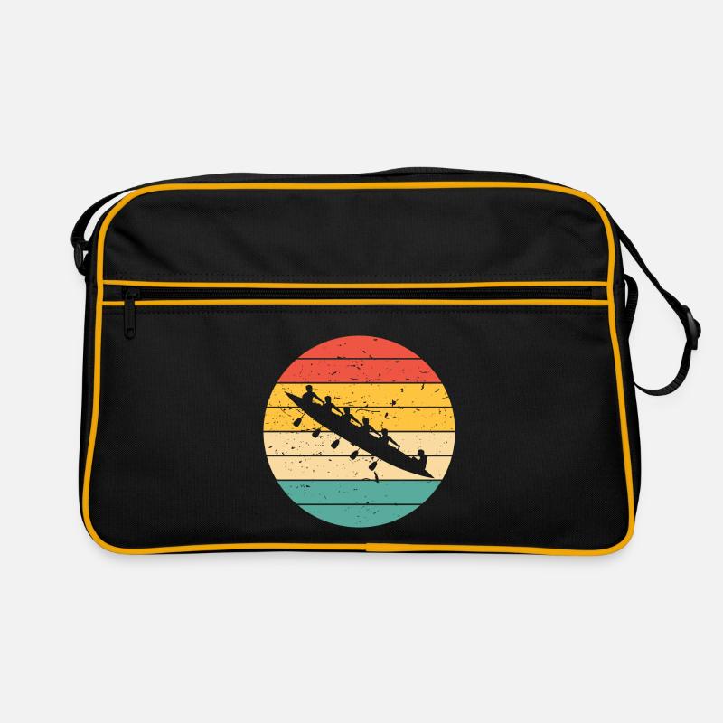 Retro ruderer ruderboot vintage rudern Retro Tasche