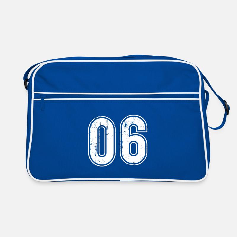 06 Years Retro Jersey Number 06 T-hirt Number Retro Bag