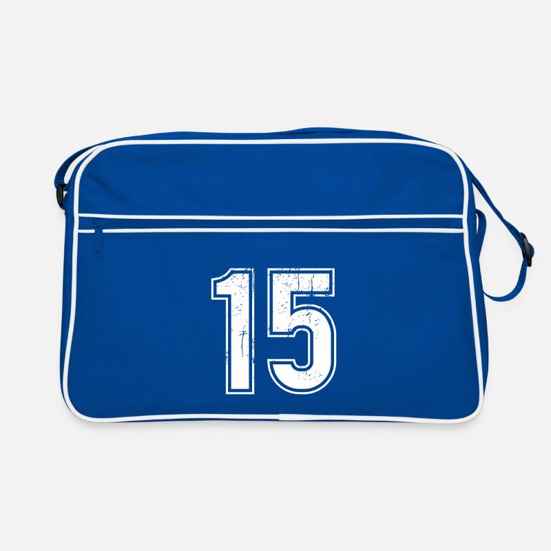 15 Years Retro Jersey Number 15 T-hirt Number Retro Bag