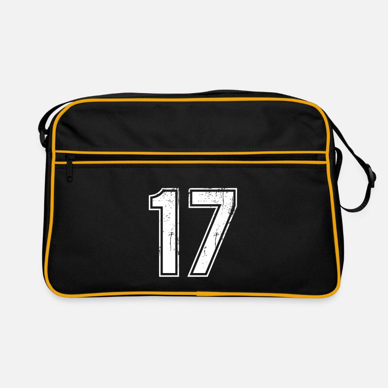 Maillot rétro 17 ans numéro 17 T-hirt numéro Sac Retro