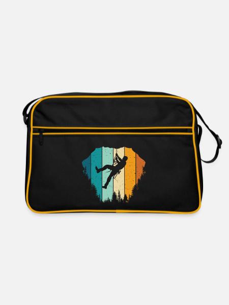 Grimpeur d’escalade - Sac Retro - noir/or - Devant
