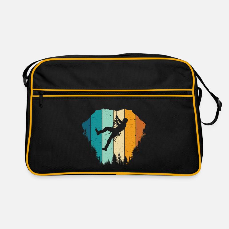 Rock Climbing Climber Retro Tasche