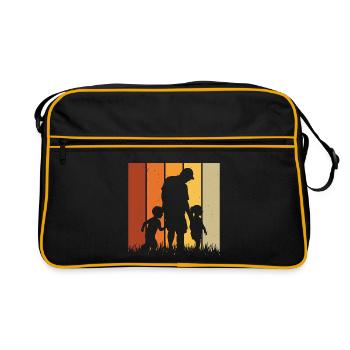 Père et fille Père et fils - Sac Retro - noir/or - Devant