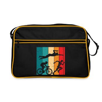Triathlon Rétro Triathlète - Sac Retro - noir/or - Devant