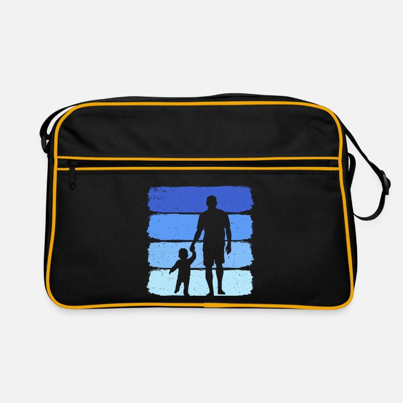 Father with son retro dad and son Retro Bag