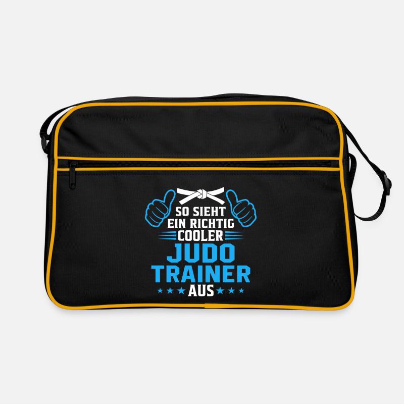 So sieht ein richtig cooler Judo Trainer aus Retro Tasche