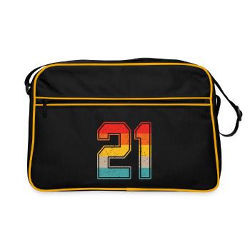 21 Years Retro Jersey Number 21 T-shirt Number 21 - Retro Bag - black/gold - Front