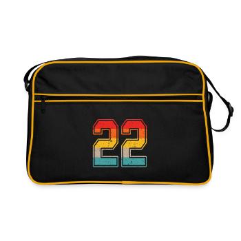 22 Years Retro Jersey Number 22 T-shirt Number 22 - Retro Bag - black/gold - Front