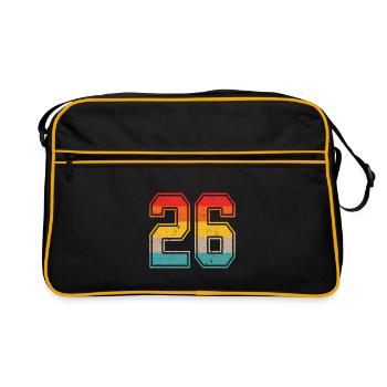 26 Years Retro Jersey Number 26 T-shirt Number 26 - Retro Bag - black/gold - Front