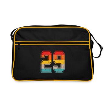 29 Years Retro Jersey Number 29 T-shirt Number 29 - Retro Bag - black/gold - Front