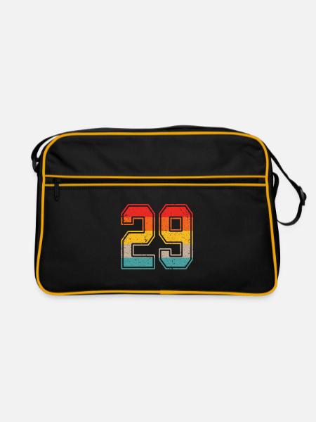 29 Years Retro Jersey Number 29 T-shirt Number 29 - Retro Bag - black/gold - Front
