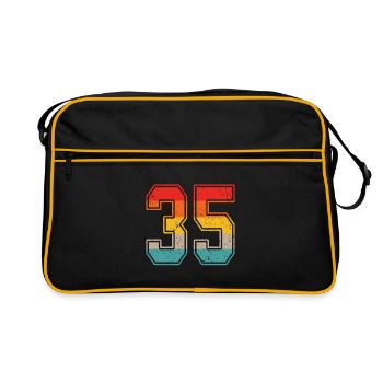 35 Years Retro Jersey Number 35 T-shirt Number 35 - Retro Bag - black/gold - Front