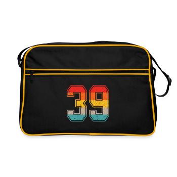 39 Years Retro Jersey Number 39 T-shirt Number 39 - Retro Bag - black/gold - Front