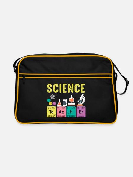 Science Teachers Regular Elements - Retro Bag - black/gold - Front