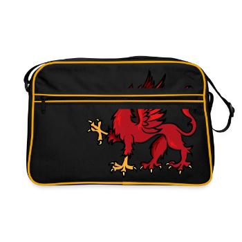 Griffin - Retro Bag - black/gold - Front