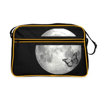 full moon butterfly - Sac Retro - noir/or - Devant